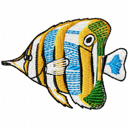 Fishes Embroidery Design 1 Fishes Embroidery Design 1